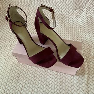 Michael Kors Burgundy Suede Heels